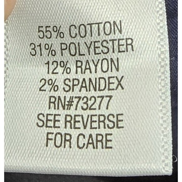 Croft & Barrow The Effortless Stretch Pants Size 6 Classic Comfort Navy EUC - Picture 5 of 9